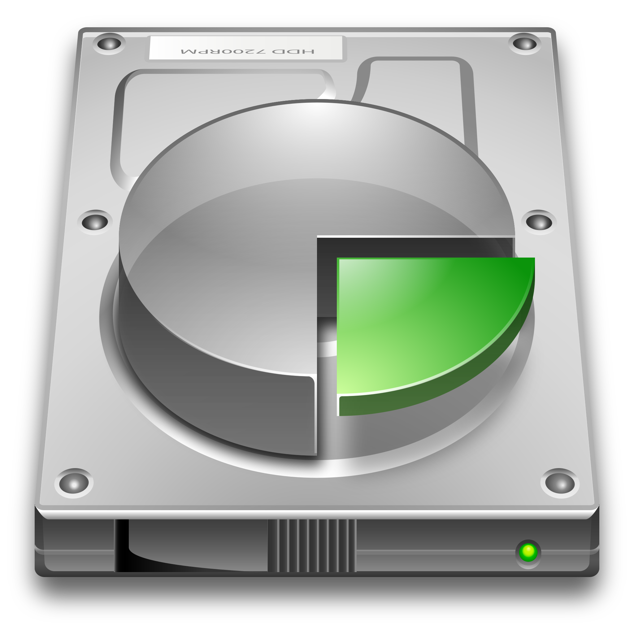 Hard drive and file icon