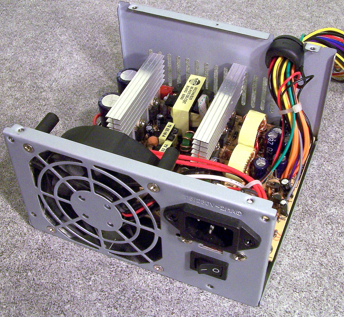 A computer with a power supply issue