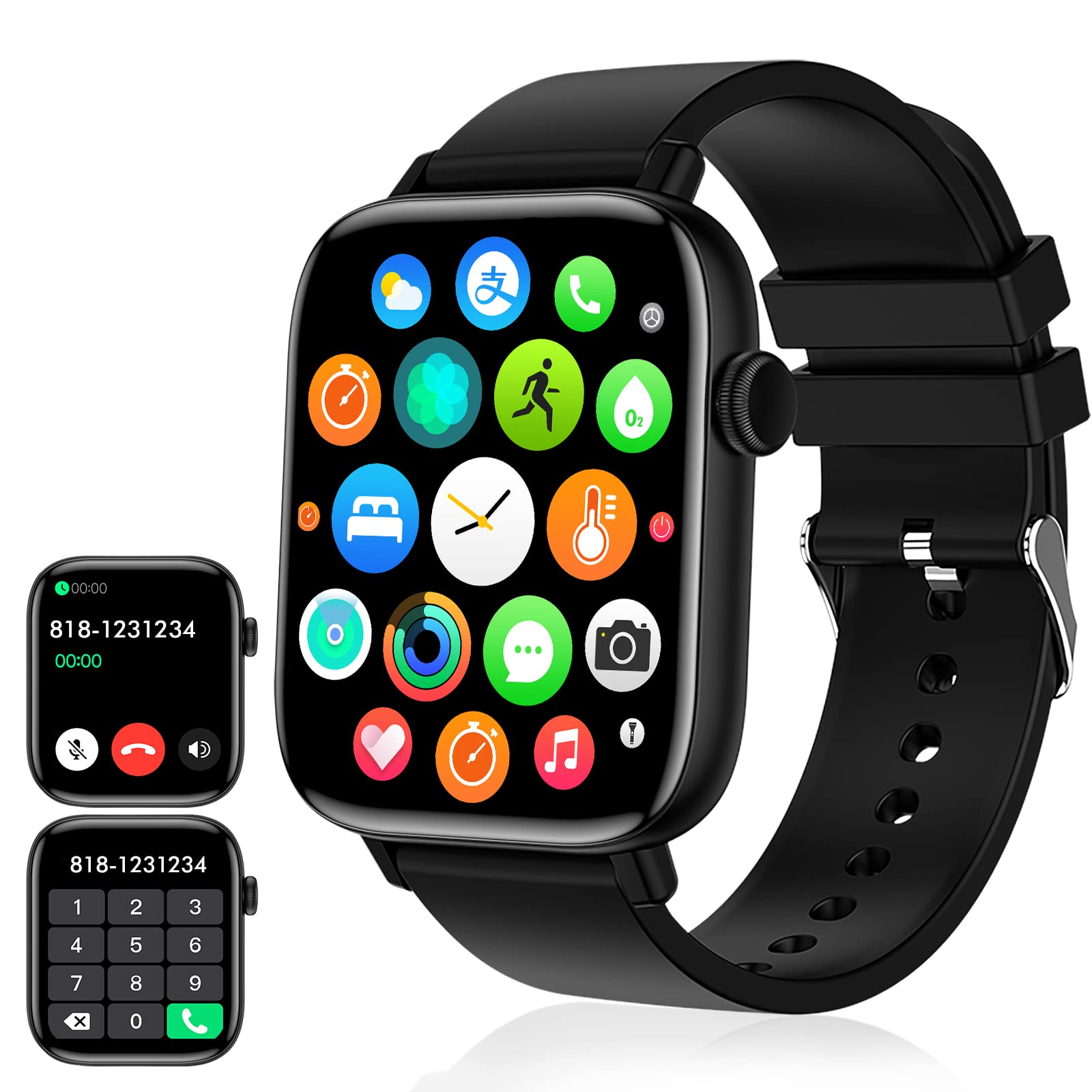 A smartphone and a smartwatch connected via Bluetooth.