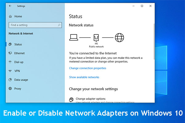 After a few seconds, right-click on the disabled network adapter and select "Enable".
Check if the network connection is restored.