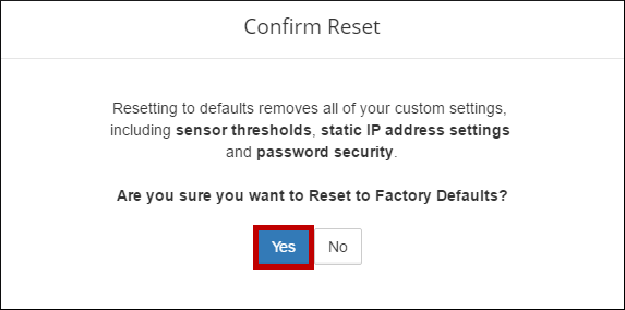 Choose "Reset to Factory Defaults."
Confirm the reset and follow the on-screen instructions.