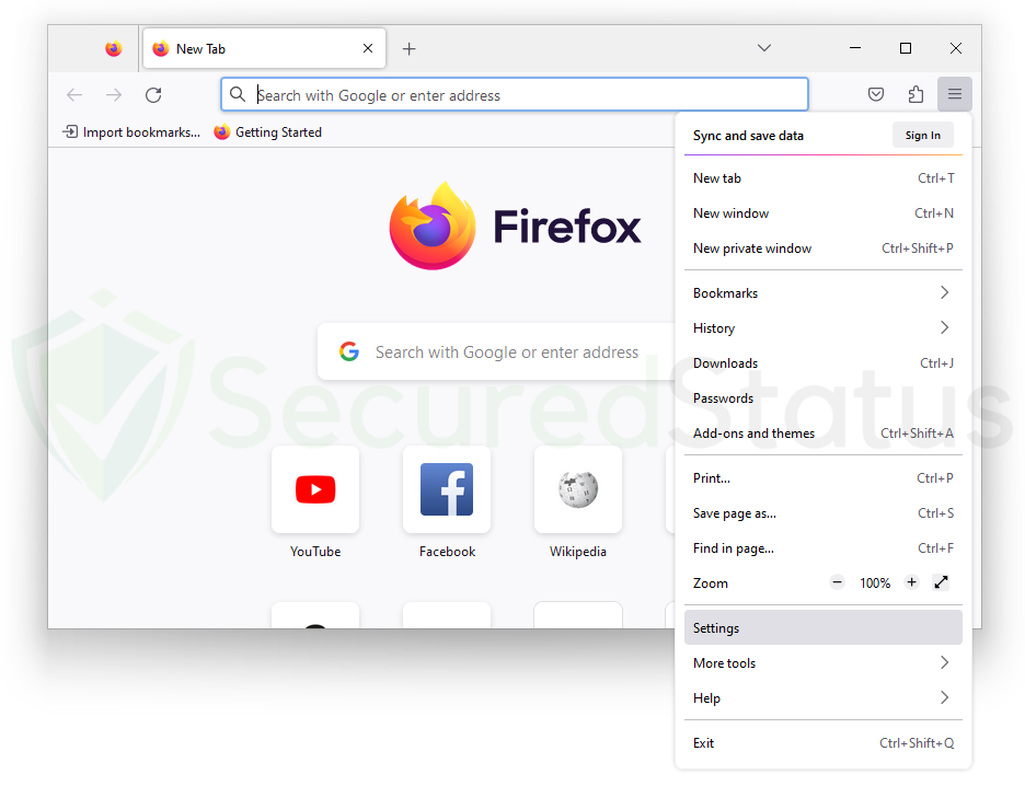 Click on the menu button (three horizontal lines) in the top-right corner of the Firefox window.
Select "Help" from the drop-down menu.