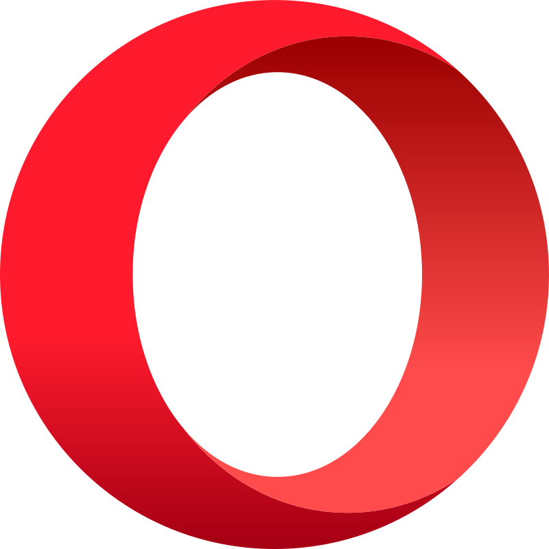 Firefox and Opera logos