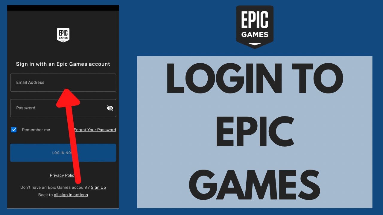 Follow the instructions to create a new password for your Epic Games account.
Log in with your new password.