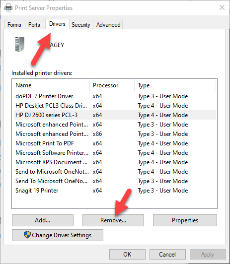 Follow the on-screen instructions to uninstall the printer.
Restart your computer.
