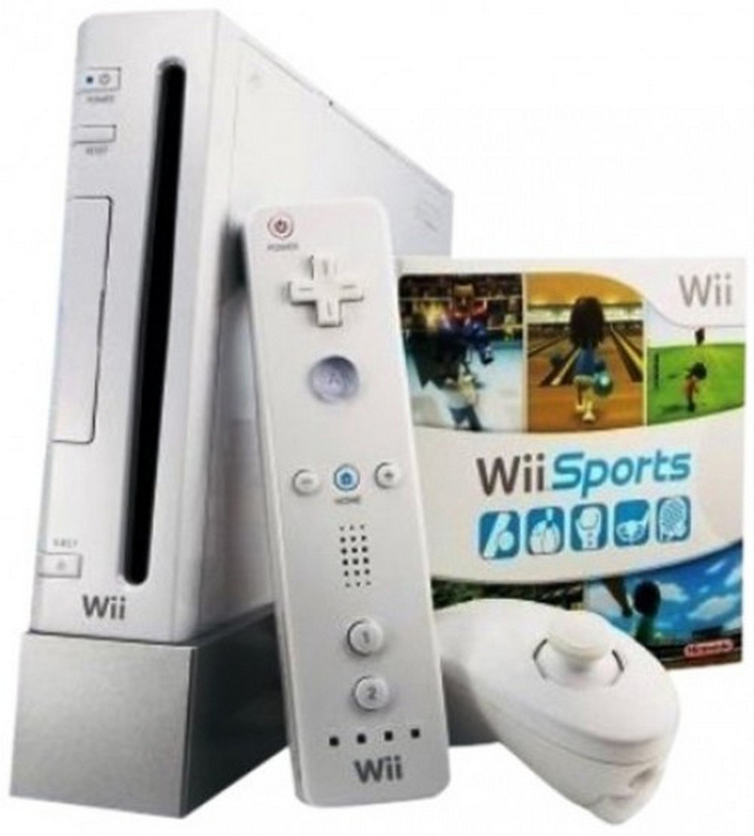 Image of a Wii disc being inserted into the console