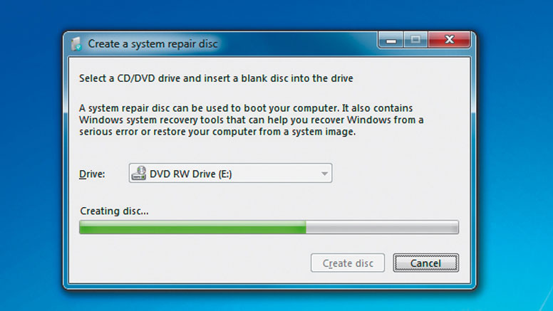 Insert the Windows 7 installation DVD or a system repair disc into your computer.
Restart your computer and boot from the DVD or repair disc.