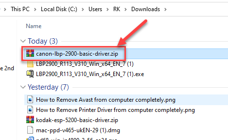 Install the new printer driver by following the provided instructions.
Set the newly installed driver as the default printer driver.