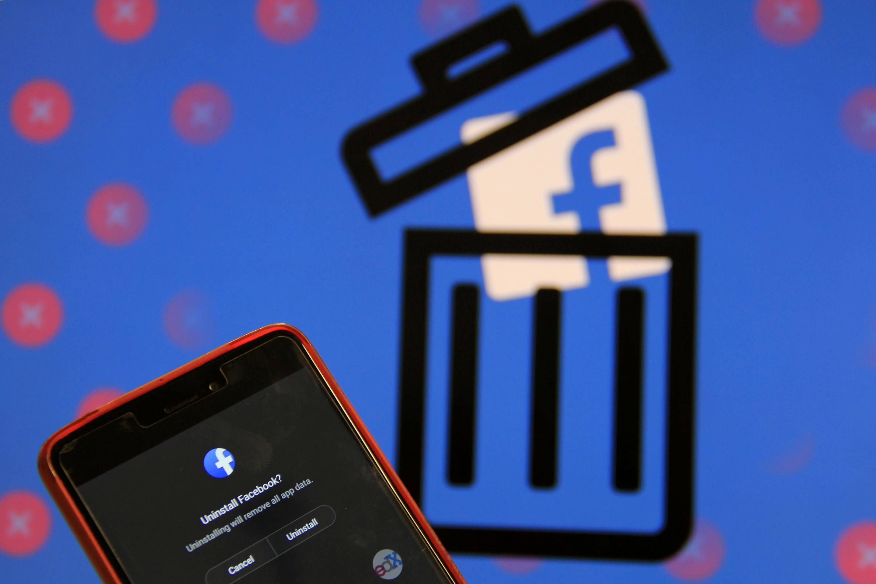 Long-press the Facebook app icon on your device.
Select Uninstall or Remove.