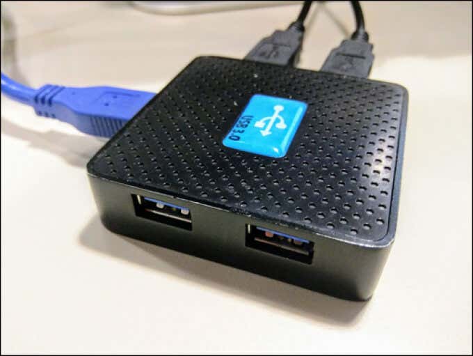 Make sure the USB device is adequately powered.
Try using a different power source or USB hub.