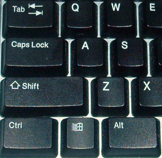 Reversed Caps Lock buttons on Windows and Mac