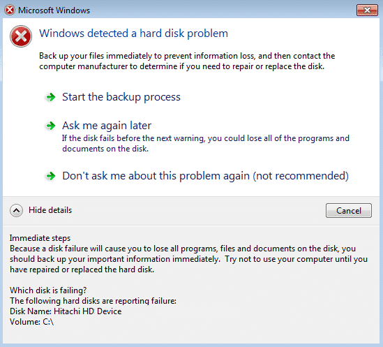 Run a diagnostic test: Use a diagnostic tool to identify any issues with the hard drive.
Use system restore: Go back to a previous restore point to fix any software issues that may be causing the error.