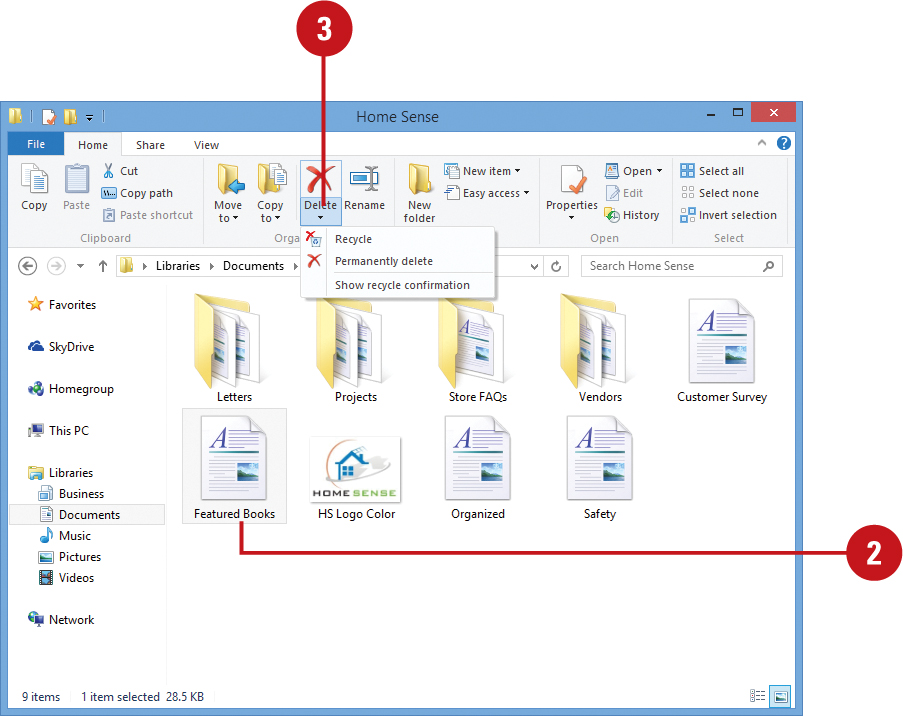 Select all files and folders
Press Shift + Delete to permanently delete the files
