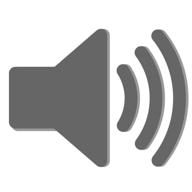 Speaker icon with a computer screen and update symbol.