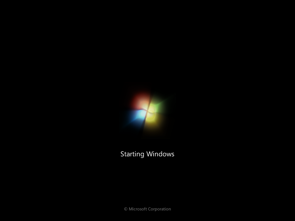 Windows boot screen